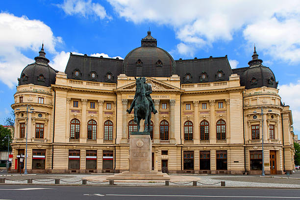istock Central University Library and King Carol's statue 533047308