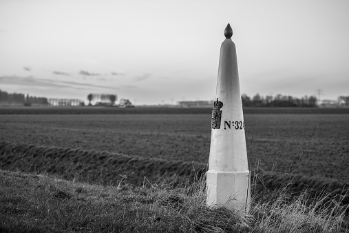 A classic border post in Zeeuws Flanders, on the Dutch south-west border.