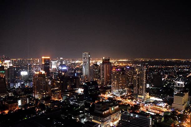 istock Bangkok cityscape by night, Thailand 533048724