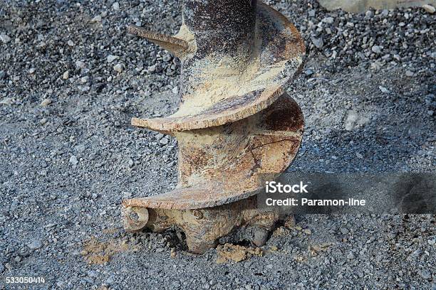 The Drill On The Ground Stock Photo - Download Image Now - Drill, Borehole, Land