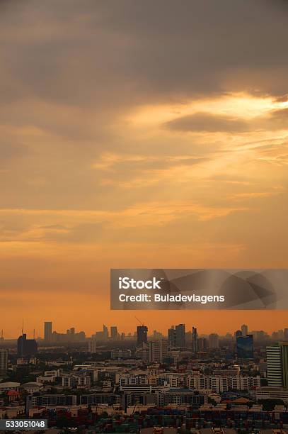 Bangkok Sunset Stock Photo - Download Image Now - Architecture, Asia, Bangkok