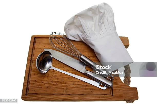 Cook Attributes Stock Photo - Download Image Now - 2015, Cap - Hat, Chef's Hat