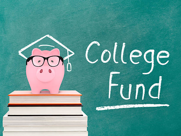 istock Piggy bank and college fund message 533052845