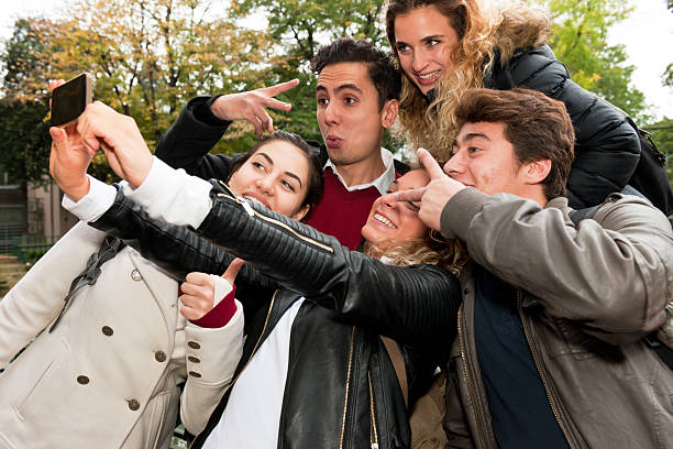 istock Turkish Student, Teacher, Taking Selfie with Smart Phone, Break, Istanbul 533053931