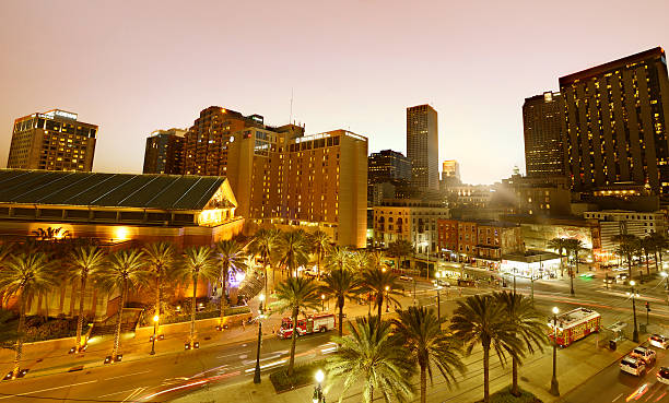 istock Cityscape at sunset, New Orleans. Aerial View. 533054010