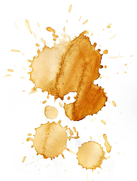 Blots of coffee stock photo