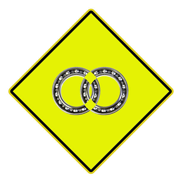 US road sign with ball bearing indication