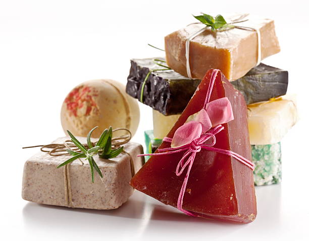 istock Pieces of natural soap. 533055337
