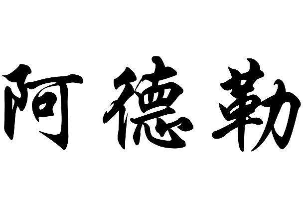 istock English name Adler in chinese calligraphy characters 533055421