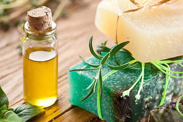 istock Piece of natural soap. 533055585