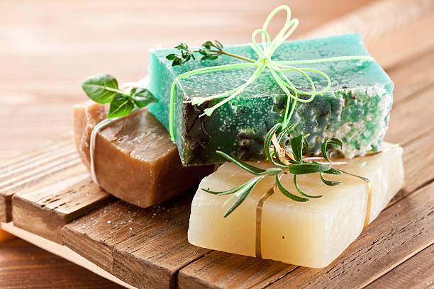 istock Pieces of natural soap. 533055589
