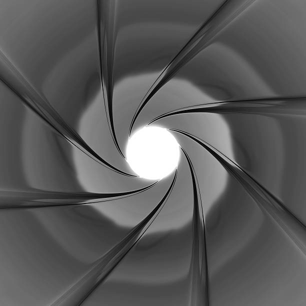 istock Abstract illustration of a Gun Barrel over white background 533055777