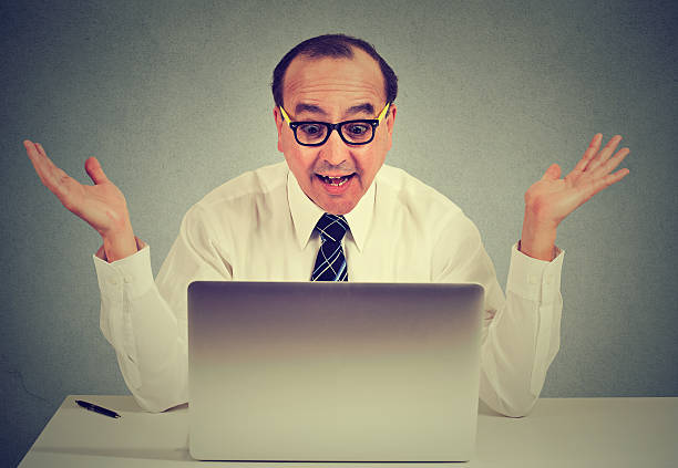 Shocked Computer Nerd 170+ Confused Nerd With Laptop Stock Photos, Pictures & Royalty-Free ...