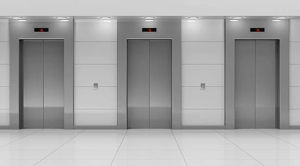 Modern Elevator Hall Interior stock photo