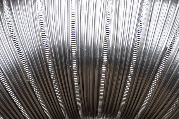 istock aluminum corrugated pipes for ventilation 533057136