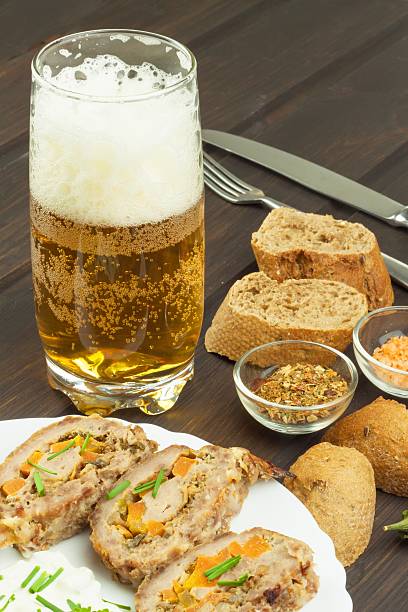 istock Baked roll with minced meat, cheese rolls and mayonnaise. 533057694