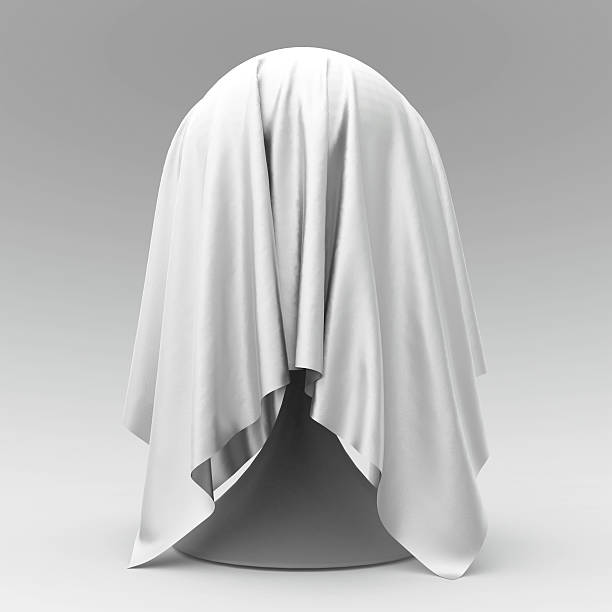 istock ball on conical stand covered with light grey matte fabric 533057878