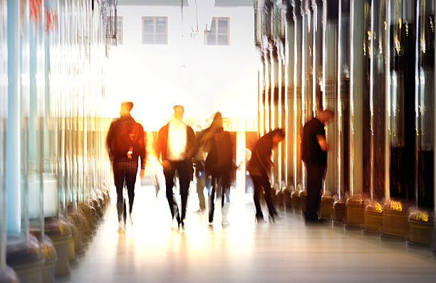 istock Walking people blur, London 533058094