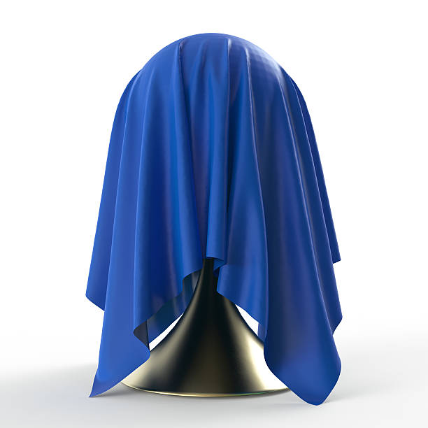 istock ball on conical stand covered with light grey matte fabric 533058496