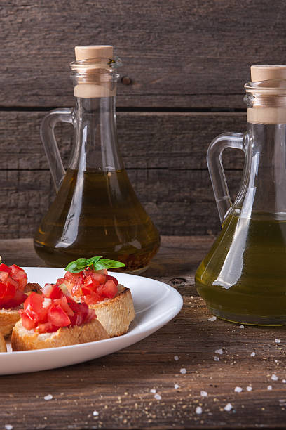 istock Bruschetta with tomato, onion and basil 533058740