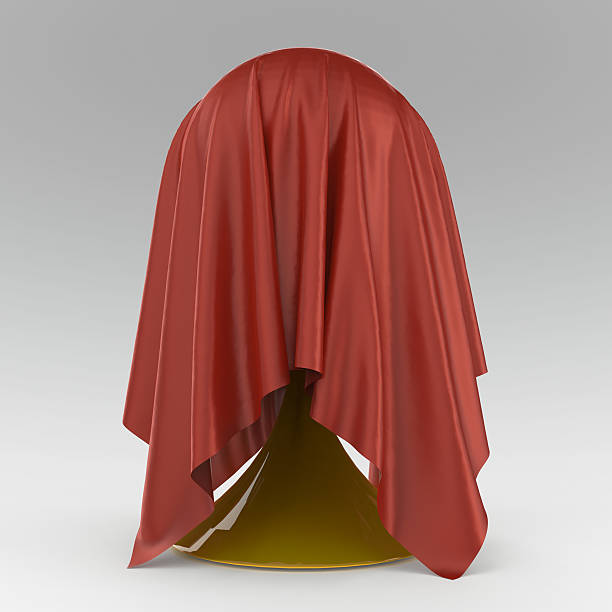 istock ball on conical stand covered with light grey matte fabric 533058966