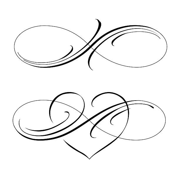infinite love Infinity love icon vector valentines day symbol eternity symbol stock illustrations