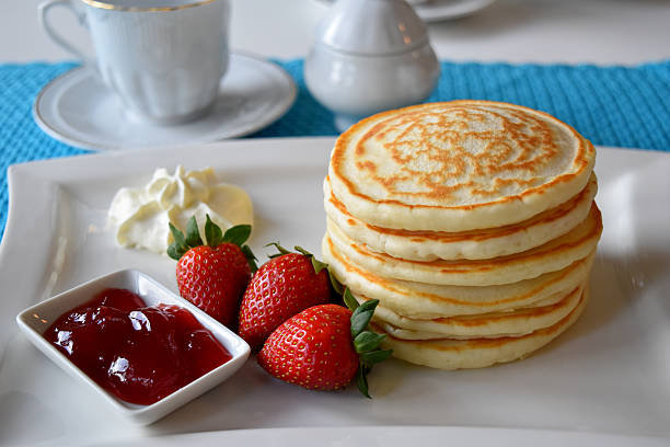 istock Pancakes with fresh strawberry 533059050
