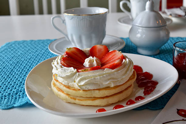 istock Pancakes served with fresh strawberry 533059496