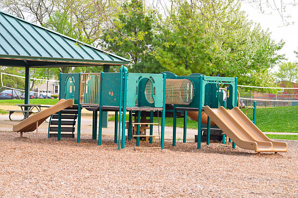 istock Children slide at the playground 533061646