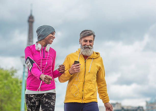 istock Friends walking around Paris 533062856