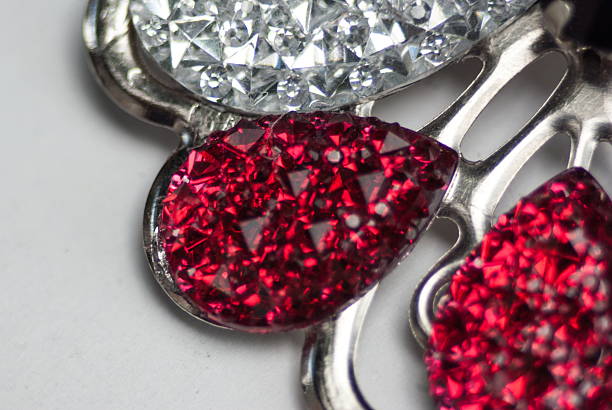 istock Beautiful crystal glass brooch 533066646