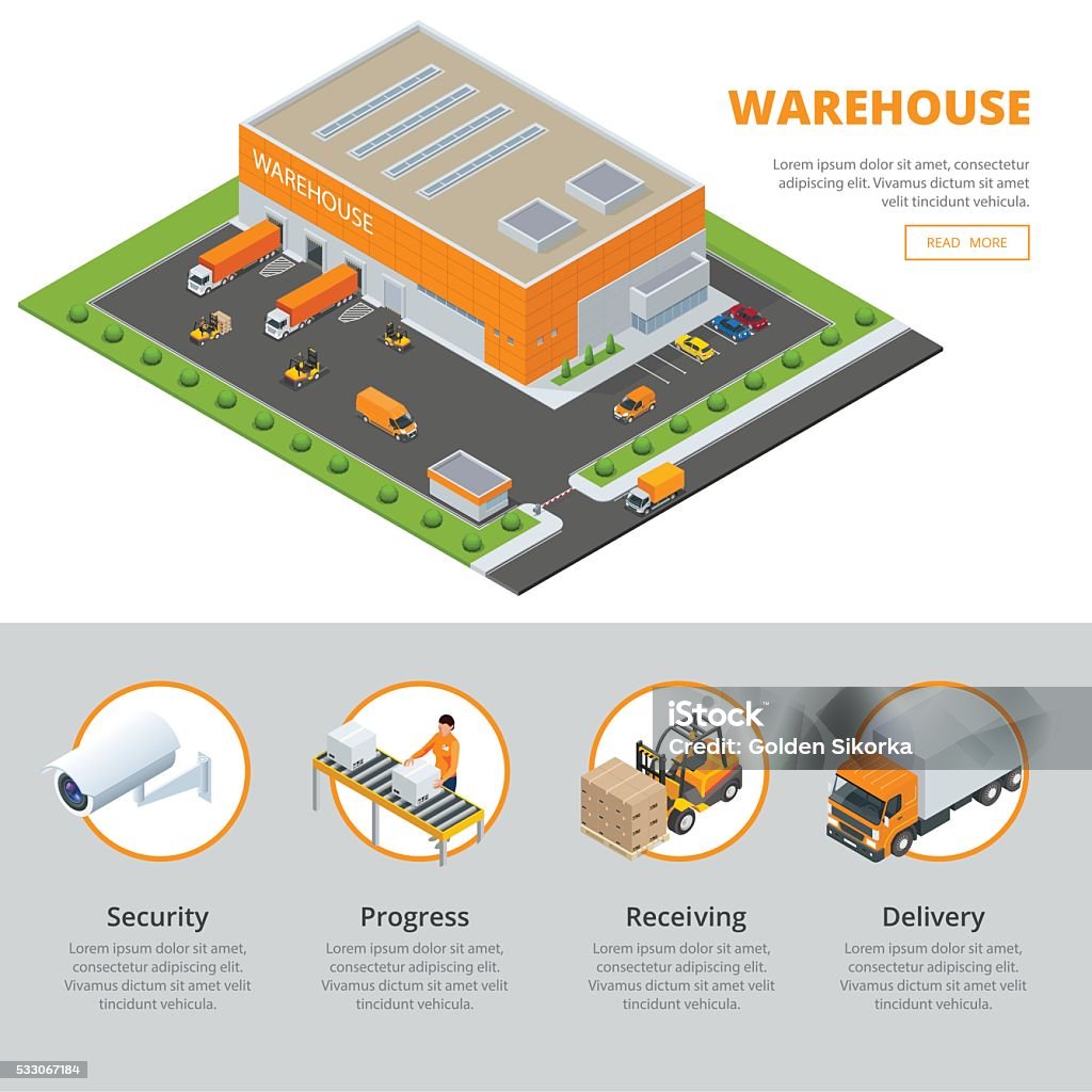 Warehouse Introduction Graphics Warehouse Stock Illustration - Download Image Now - Warehouse ...