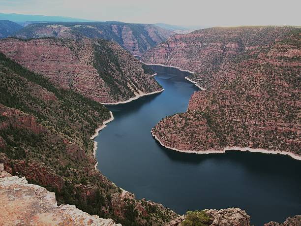 Flaming Gorge NRA Flaming Gorge National Recreation Area near Vernal, Utah. vernal utah stock pictures, royalty-free photos & images