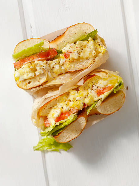istock Deli Style Egg Salad Bagel Sandwich 533068298