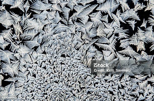Frost Pattern Stock Photo - Download Image Now - 2015, Abstract, Blue