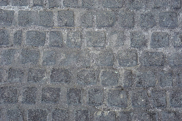 istock Stone-like stamped concrete floor texture 533070257