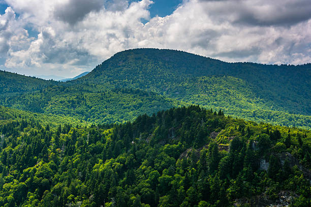 istock View of distant mountains from Devils Courthouse, near the Blue 533071451