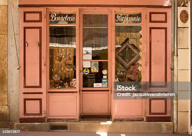 Pink Shop In The Provence France Stock Photo - Download Image Now - Store, Facade, Small