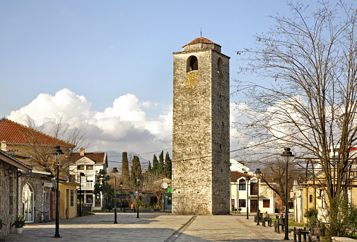 Ottoman clock tower in Podgorica. Montenegro