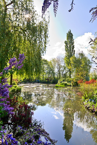 Bridge over a Pond of Water Lilies at Monet's Garden, Giverny