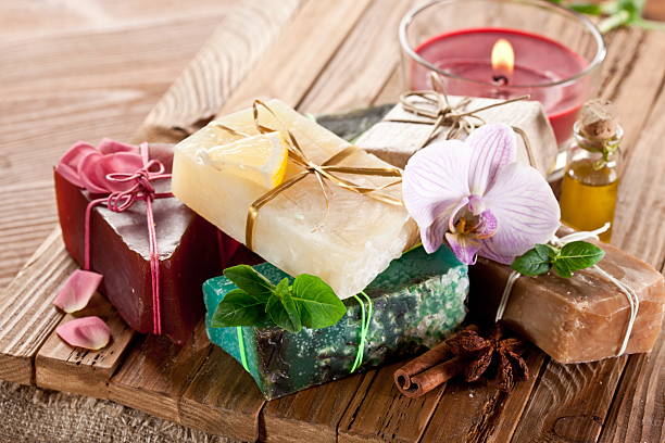 istock Pieces of natural soap. 533075691