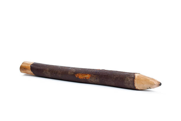 istock Wooden pencil isolated on white background 533096313
