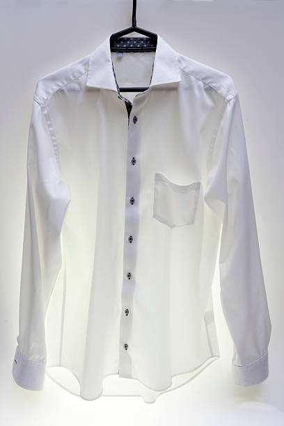 istock Elegant men's shirt on a hanger 533099199