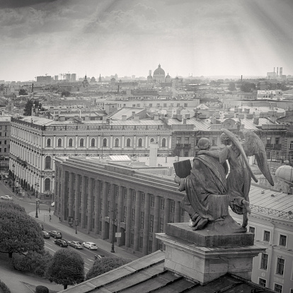 Aerial view of St Petersburg from Saint Isaac's Cathedral