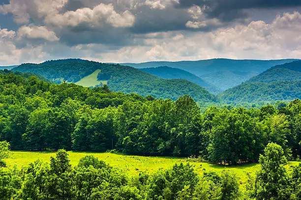 Photo of View of mountains in the Potomac Highlands of West Virginia.