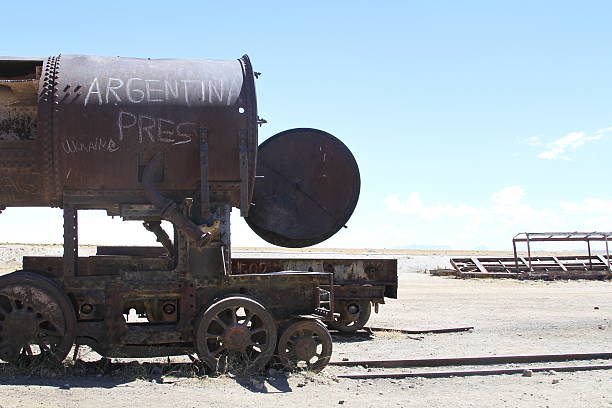 istock Train Cemetery, Uyuni Bolivia 533103245