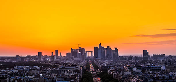 istock Sunset in Paris with beautiful sky. 533103407