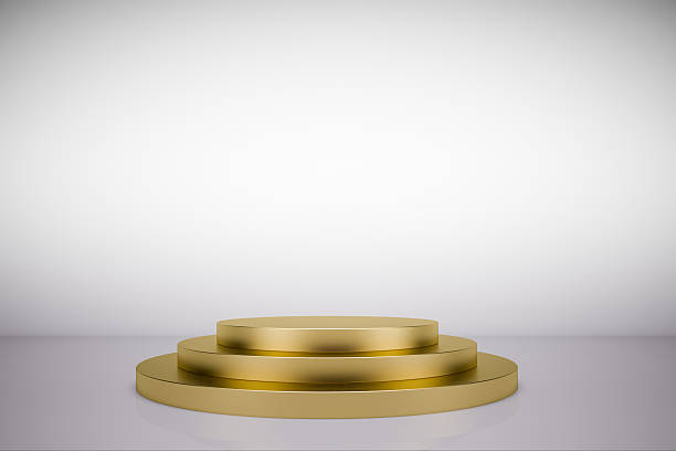 istock 3D Golden podium, success concept. 533103677