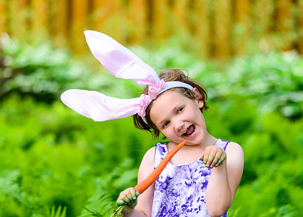 istock Little Girl in Bunny Ears 533103689
