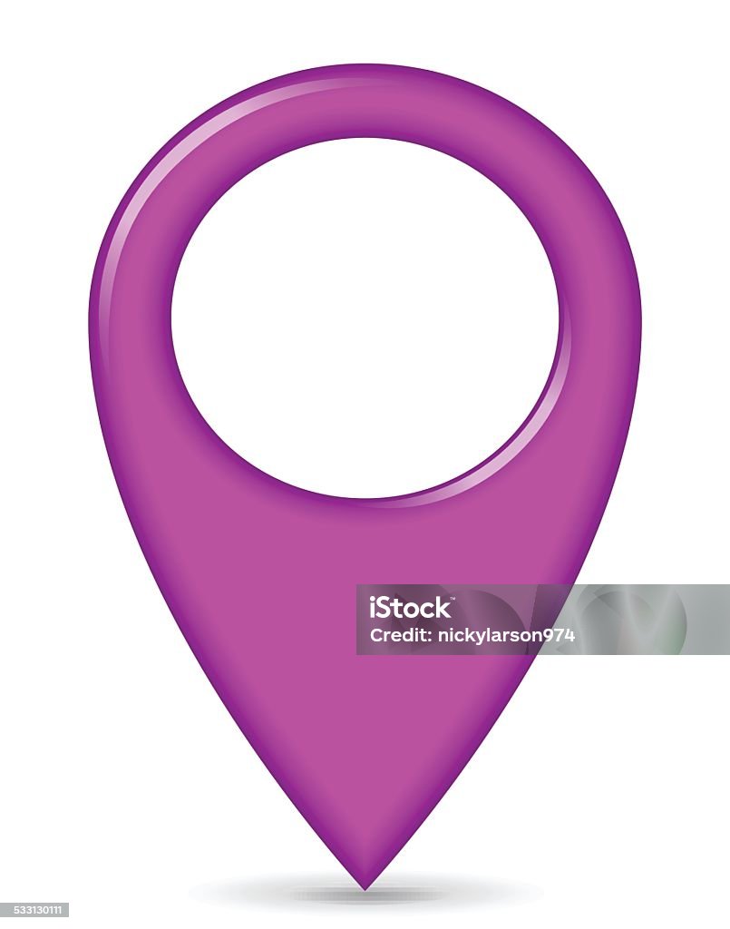 Pink Navigation Icon Pink Gps Pointer Stock Illustration - Download Image Now - 2015 ...